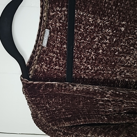 Green Chenille Cardigan Super Soft - Picture 3 of 7